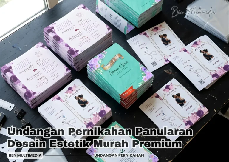 Undangan Pernikahan Panularan Desain Estetik Murah Premium