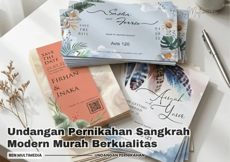 Undangan Pernikahan Sangkrah Modern Murah Berkualitas