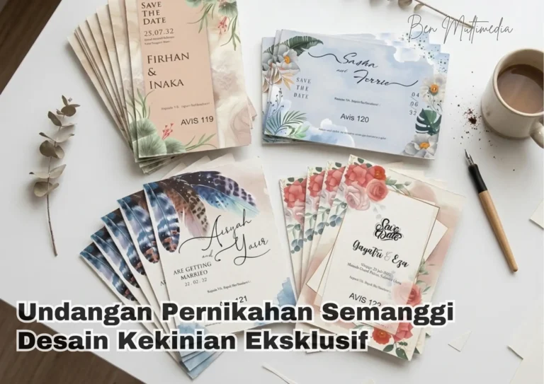 Undangan Pernikahan Semanggi Desain Kekinian Eksklusif