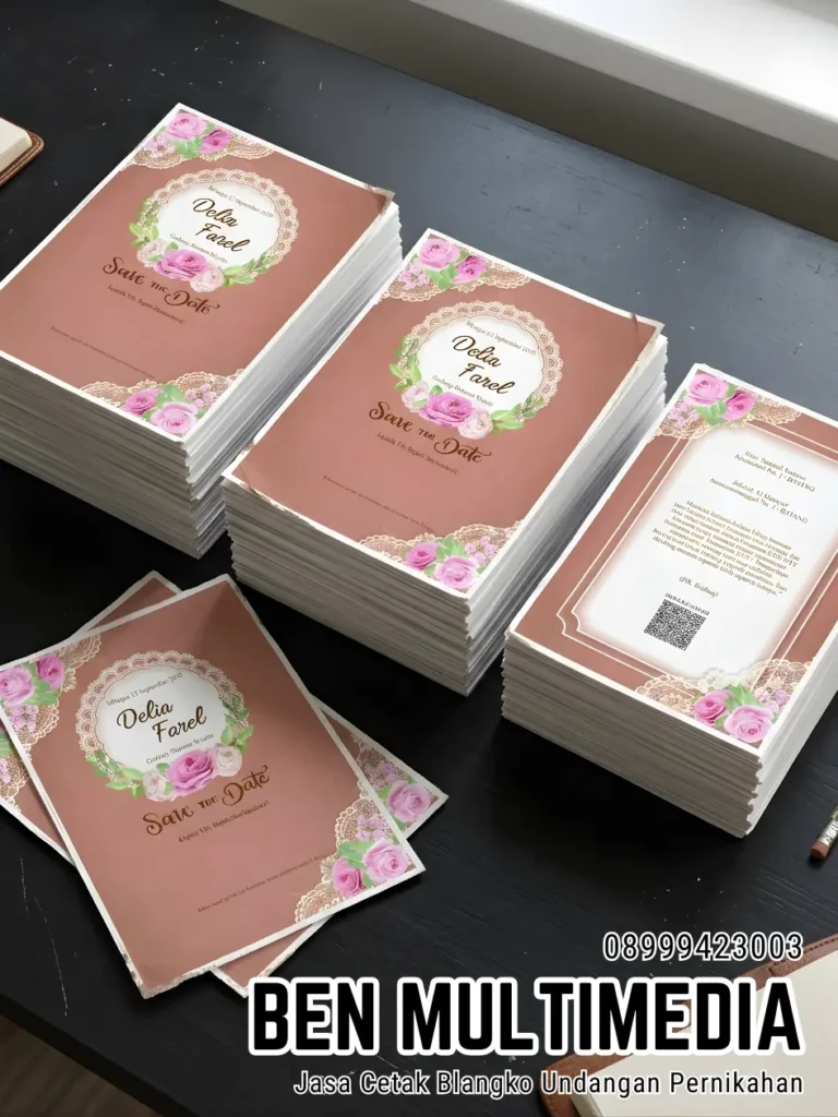 Jasa Cetak Blangko Undangan Pernikahan Sondakan - Ben Multimedia