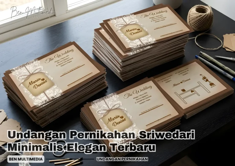Undangan Pernikahan Sriwedari Minimalis Elegan Terbaru