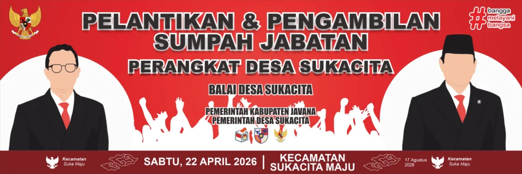 Contoh 3 - Banner Pelantikan Perangkat Desa