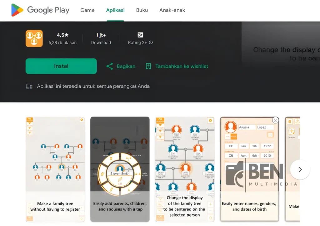 Cara Membuat Silsilah Keluarga di HP