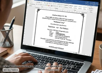 Cara Membuat Undangan Tasyakuran Pernikahan Di Word