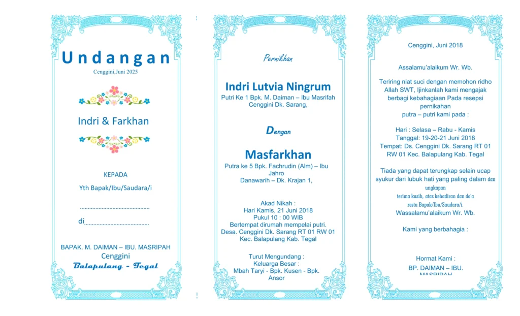 contoh undangan walimatul ursy yang bisa diedit gratis