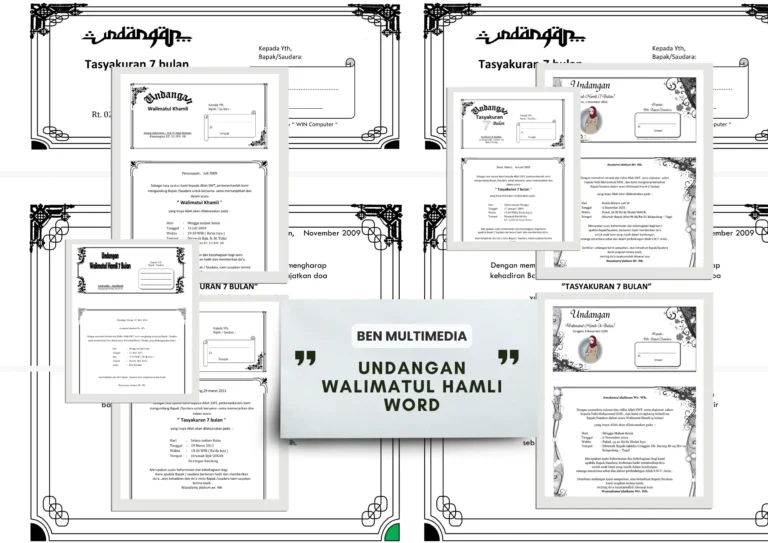 Download Undangan Walimatul Hamli Siap Edit Format Word