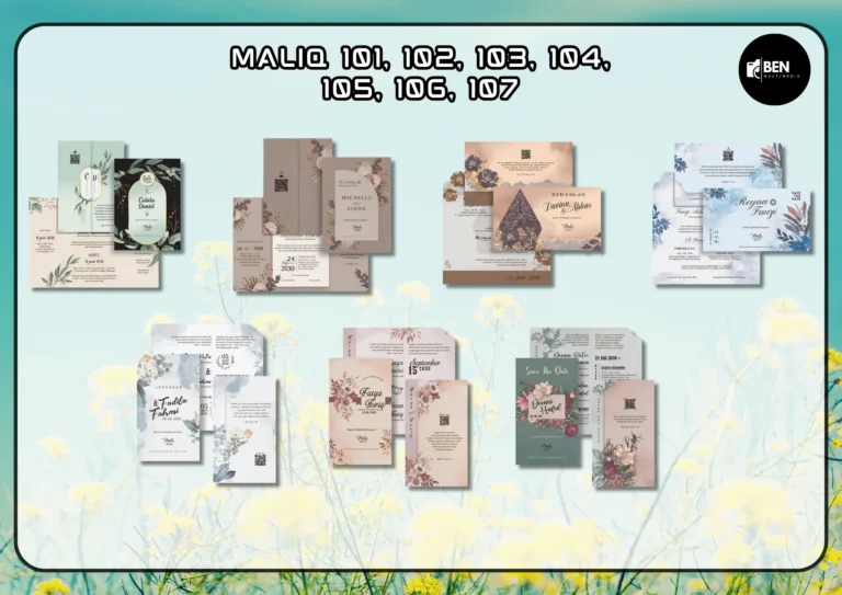 File Setting Maliq 101-107 CDR Siap Pakai untuk Undangan