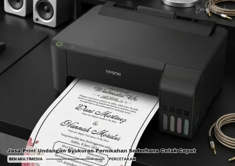 Jasa Print Undangan Syukuran Pernikahan Sederhana Cetak Cepat