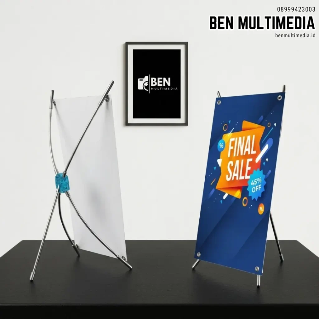 Jenis Mini X-Banner Berdasarkan Bentuknya