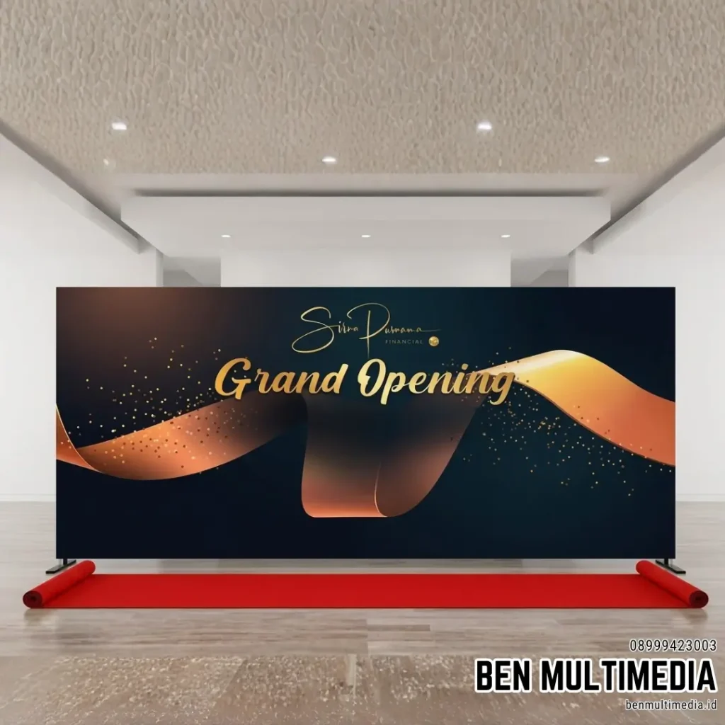 Jenis Backdrop Banner Berdasarkan Bentuknya