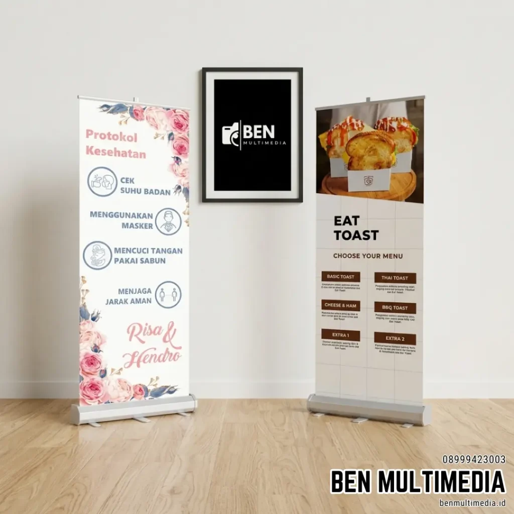 Jenis Roll-Up Banner Berdasarkan Bentuknya