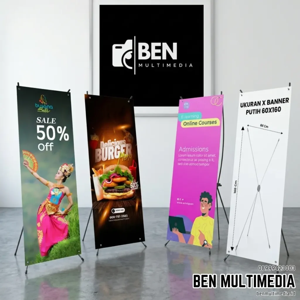 Jenis X-Banner Berdasarkan Bentuknya