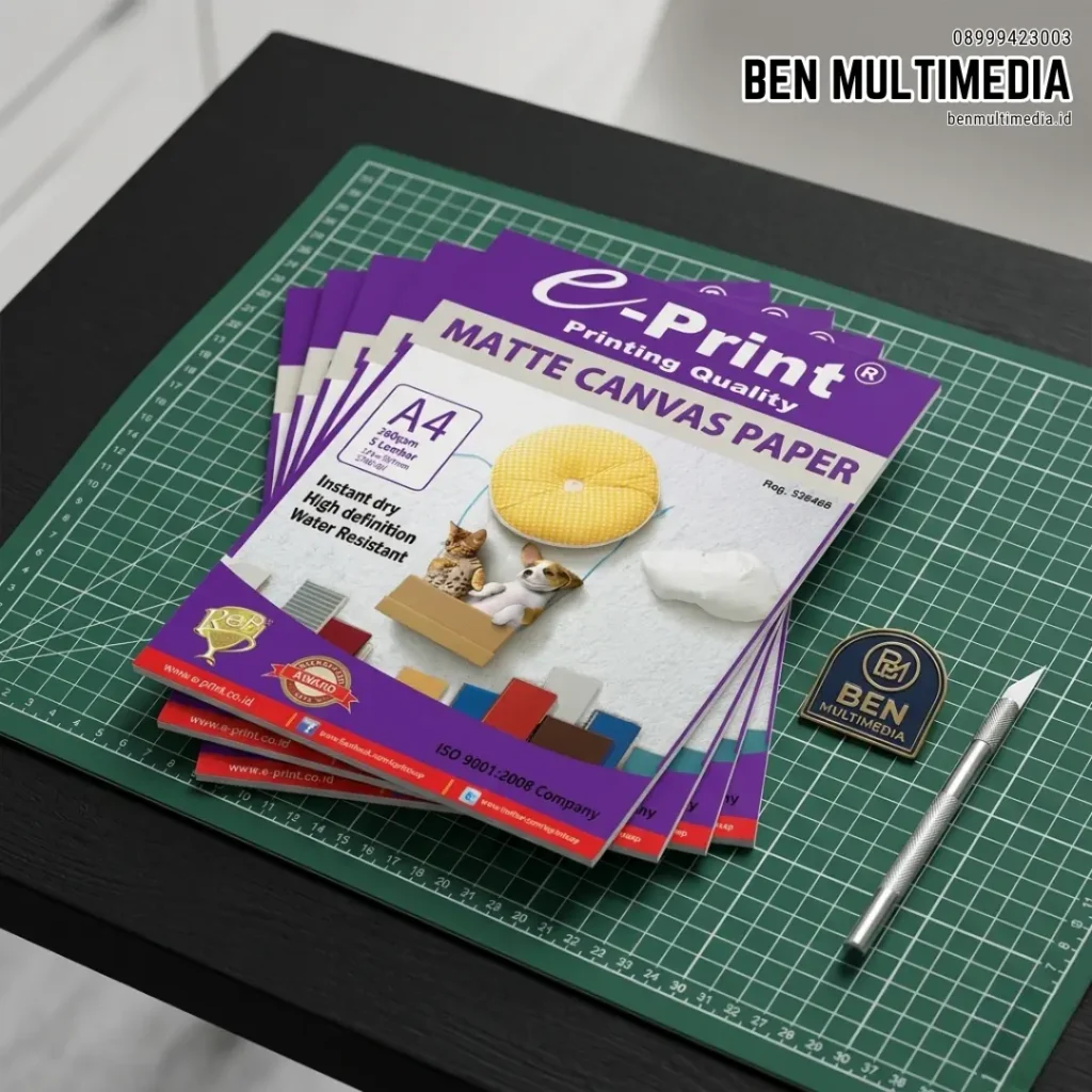 Jenis Kertas Foto Kanvas