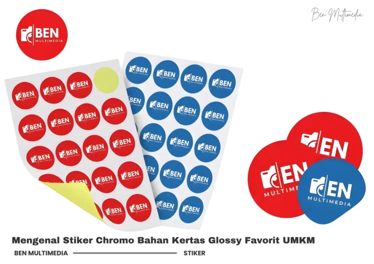 Mengenal Stiker Chromo Bahan Kertas Glossy Favorit UMKM