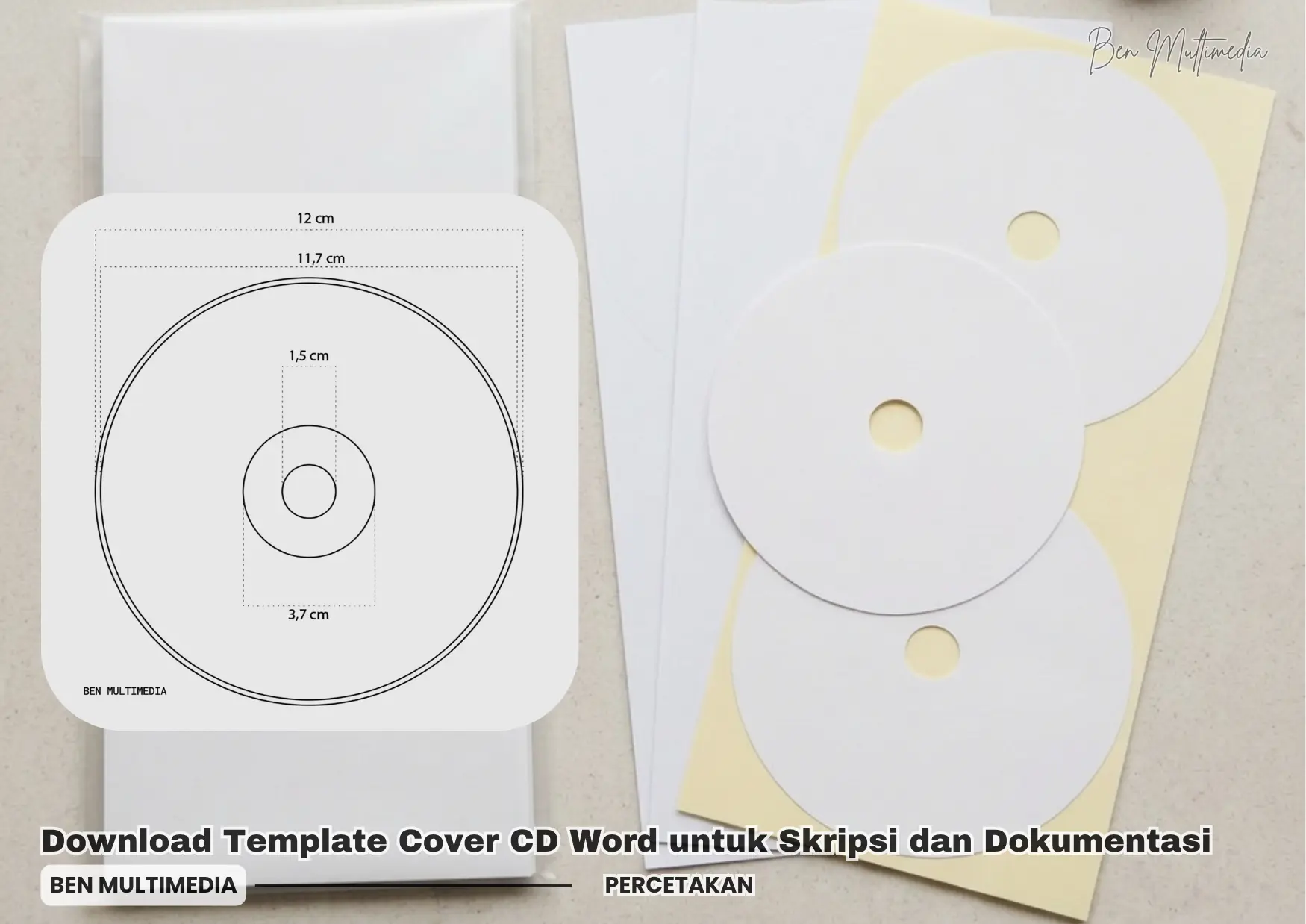 Download Template Cover CD Word Skripsi dan Dokumentasi