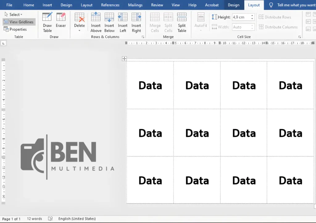 Template Label 102 Word