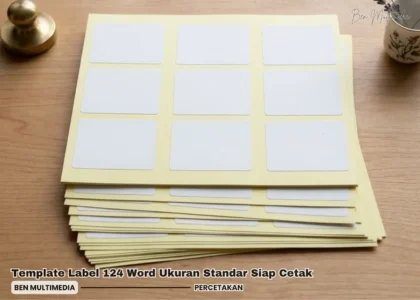 Template Label 124 Word