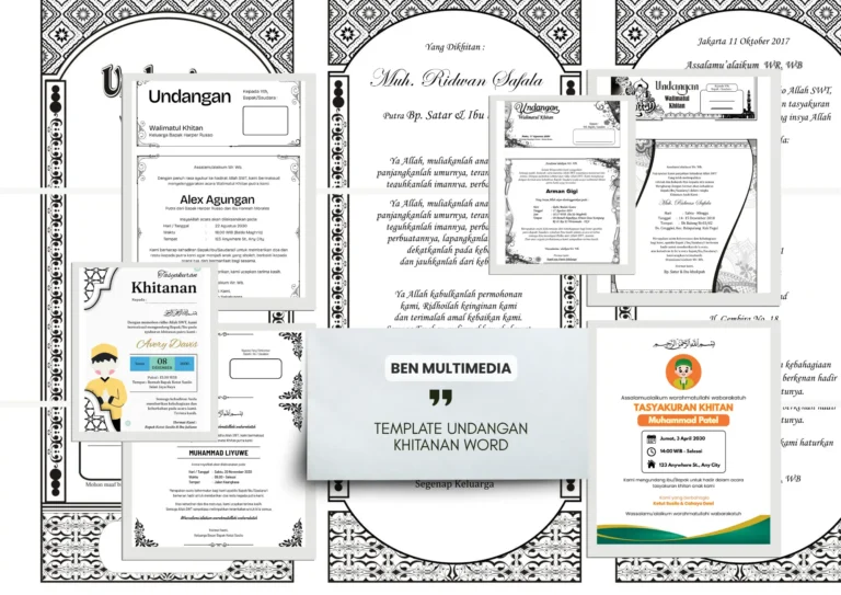 Download Template Undangan Khitanan Word Yang Bisa di Edit
