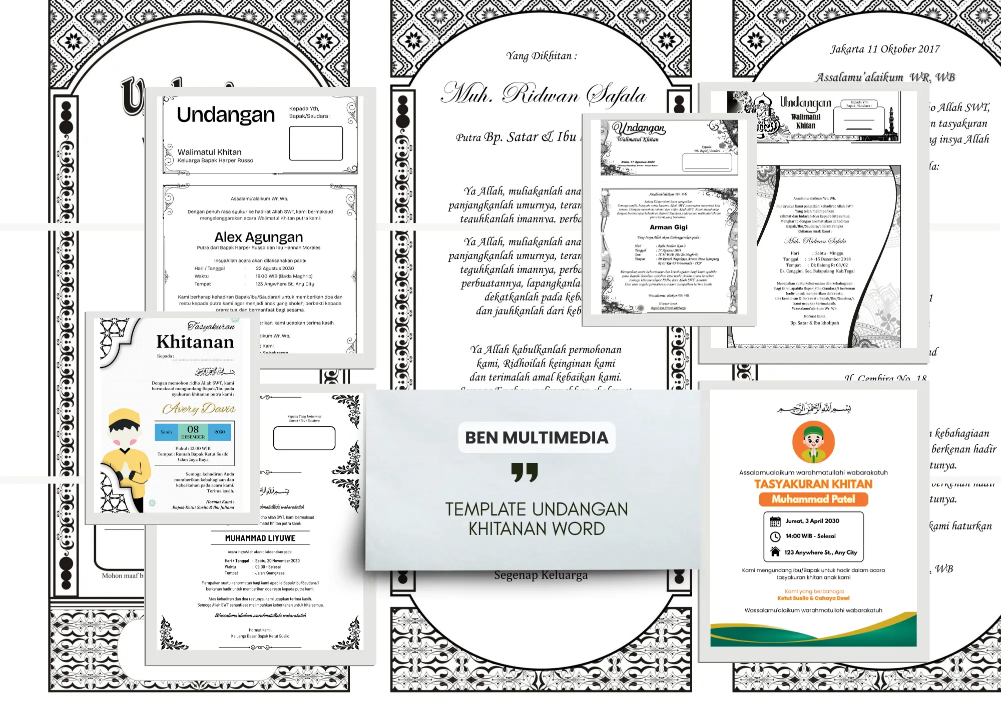 Template Undangan Khitanan Word