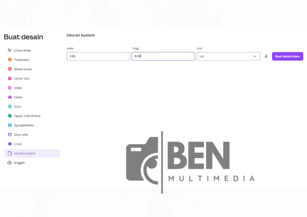 cara edit foto 4x6 di canva