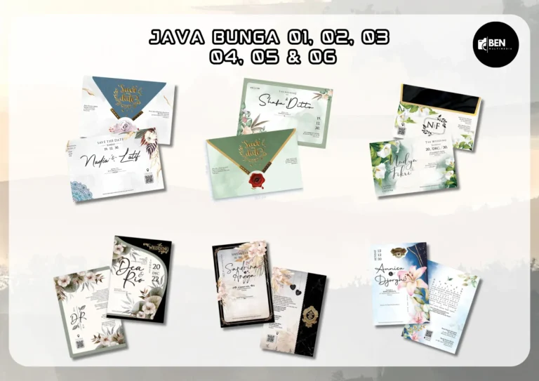 File Setting Java Bunga 01-07 CorelDRAW Ukuran Asli Blangko