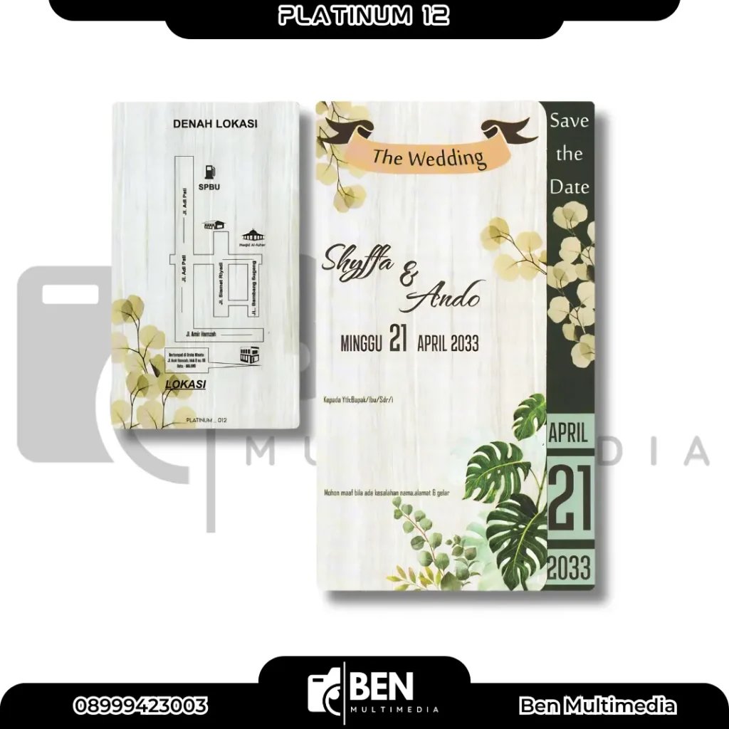 File Setting Undangan Platinum 12 - Ben Multimedia