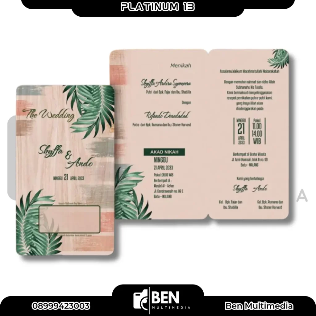 File Setting Undangan Platinum 13 - Ben Multimedia