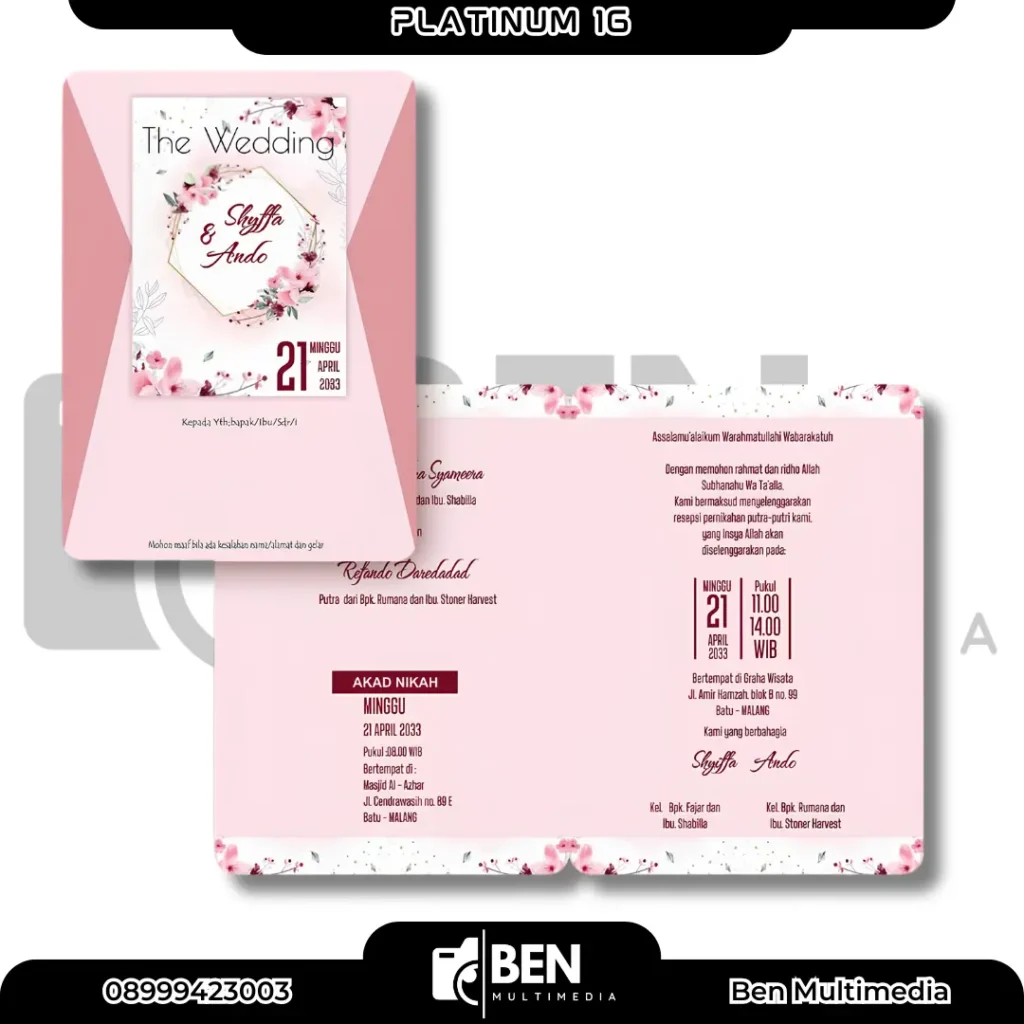 File Setting Undangan Platinum 16 - Ben Multimedia