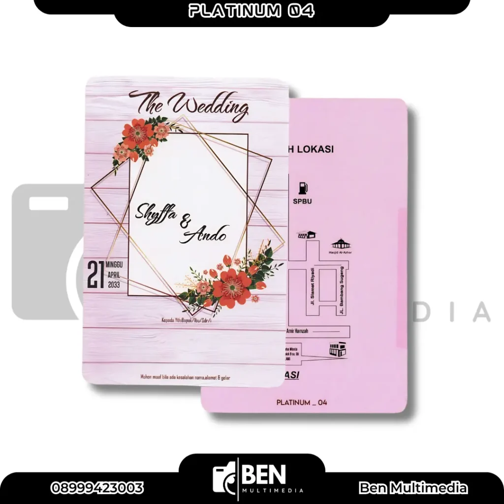 File Setting Undangan Platinum 4 - Ben Multimedia