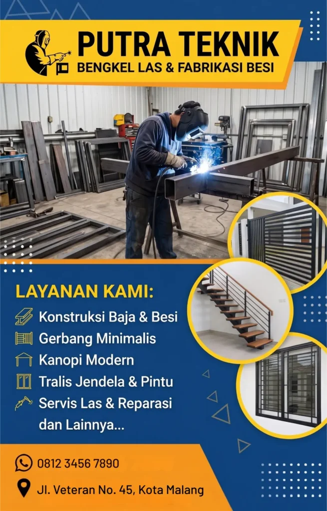 Contoh Banner Bengkel Las -Ben Multimedia