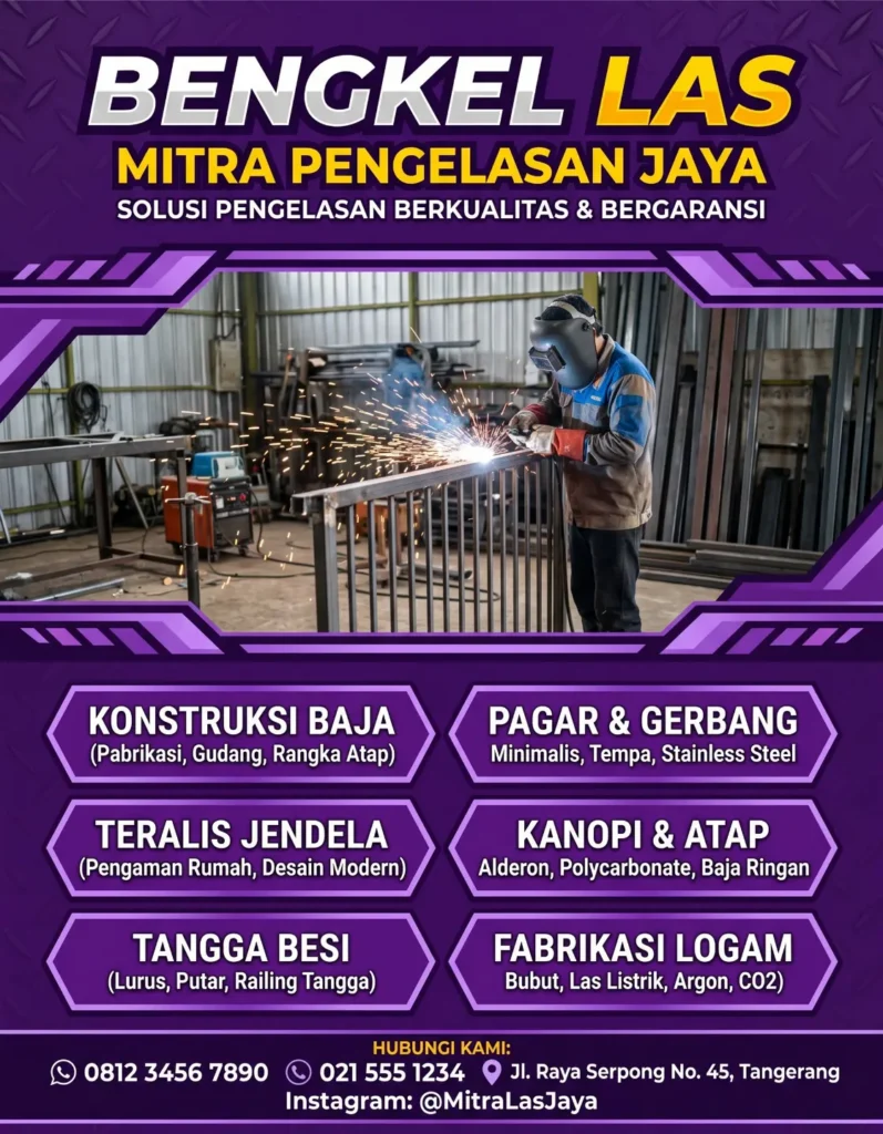 Banner Bengkel Las - Ben Multimedia