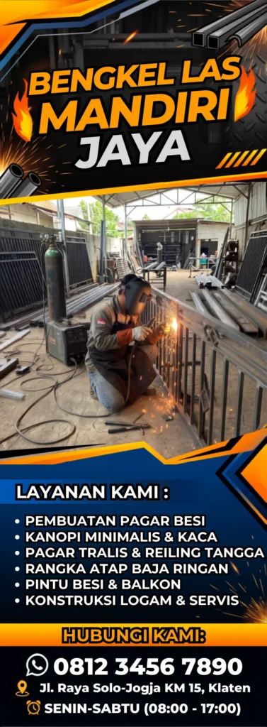 Spanduk Bengkel Las Keren - Ben Multimedia