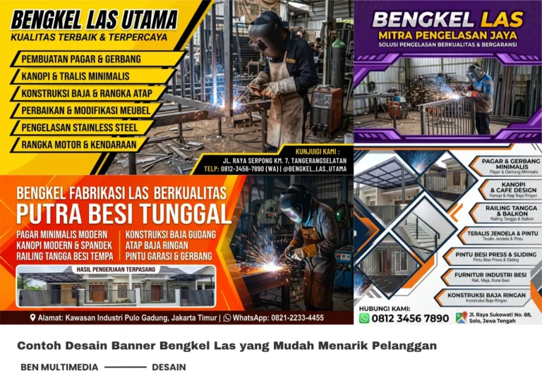 8 Contoh Banner Bengkel Las yang Mudah Menarik Pelanggan