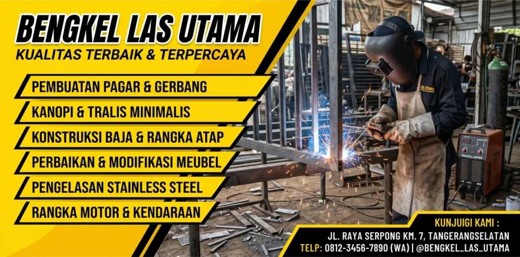 Contoh Desain Spanduk Bengkel Las - Ben Multimedia