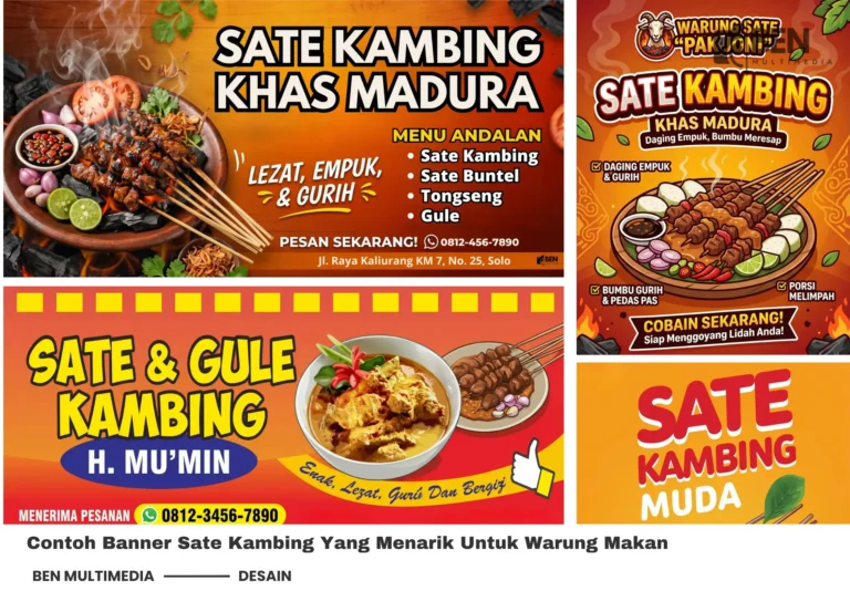 8 Contoh Banner Sate Kambing Kumpulan Desain Terbaik