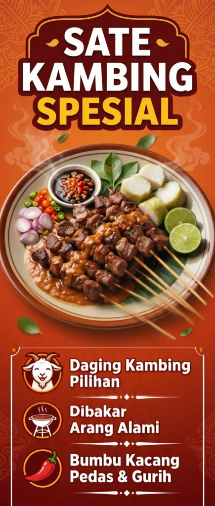 Desain Banner Sate Kambing Spesial - Ben Multimedia