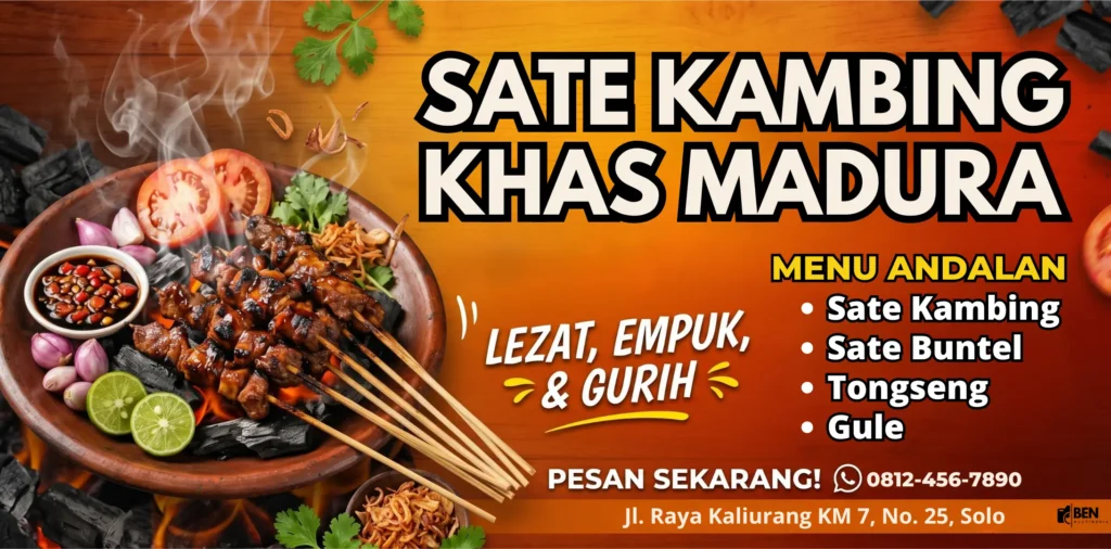 Spanduk Khas Madura - Ben Multimedia