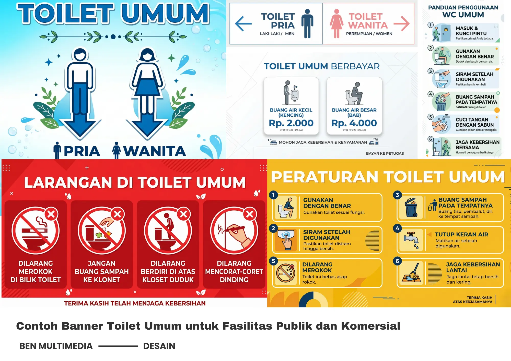 Banner Toilet Umum