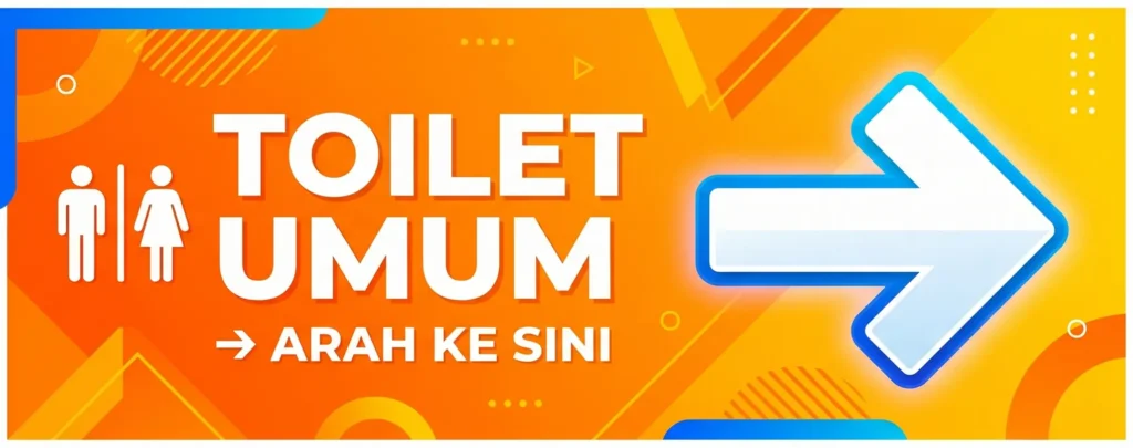 Banner Arah Toilet - Ben Multimedia