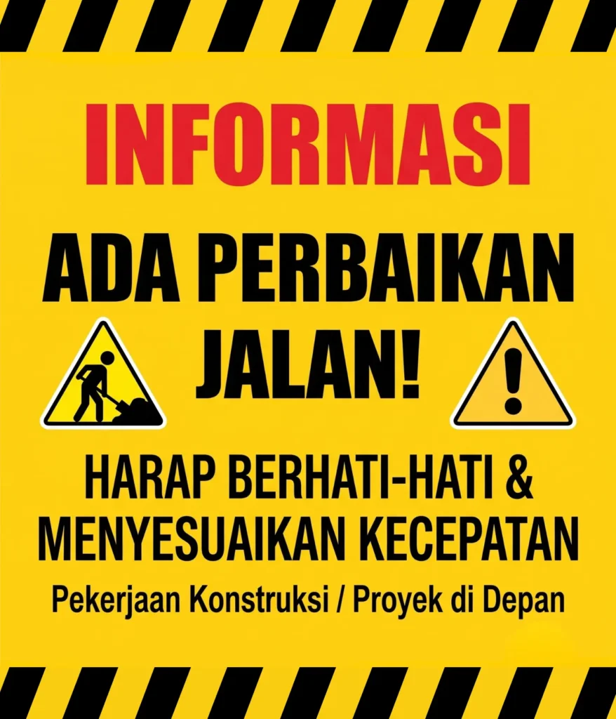 Banner Perbaikan Jalan - Ben Multimedia