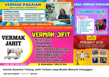 Contoh Spanduk Tukang Jahit