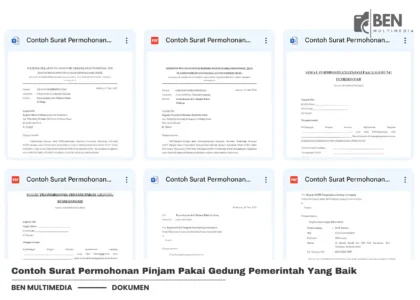Contoh Surat Permohonan Pinjam Pakai Gedung Pemerintah