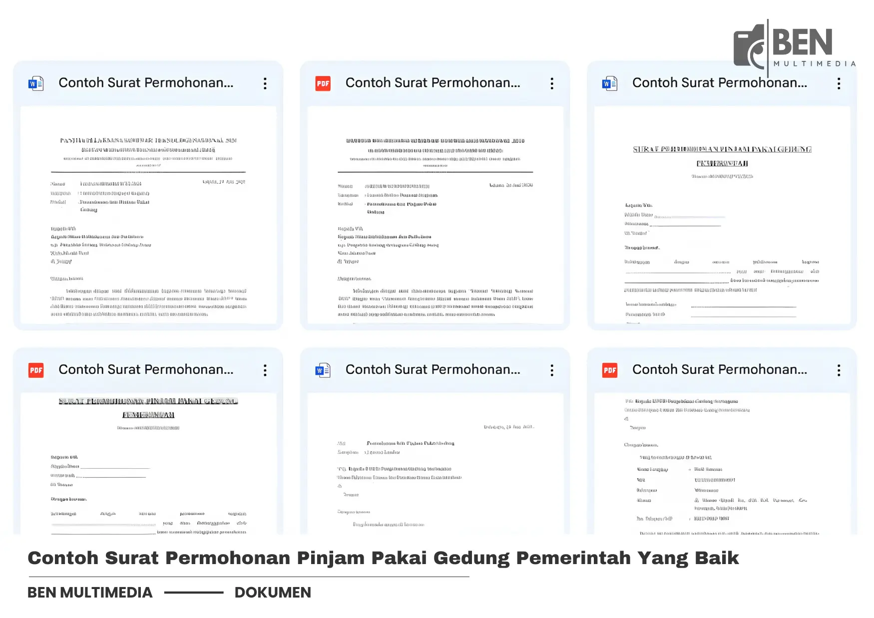 Contoh Surat Permohonan Pinjam Pakai Gedung Pemerintah