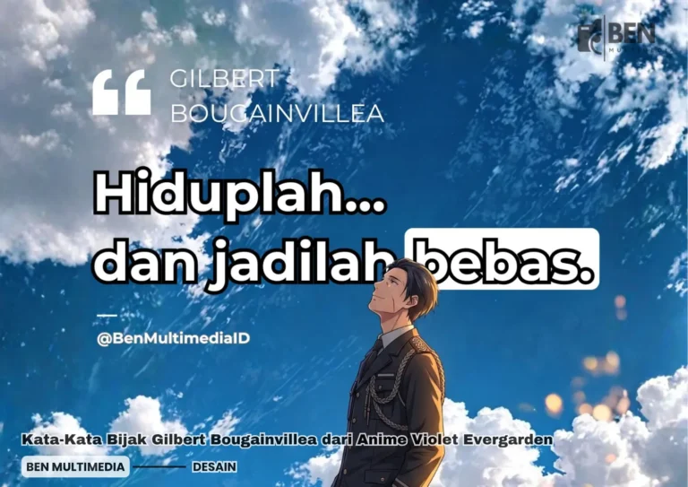Kata-Kata Bijak Gilbert Bougainvillea dari Anime Violet Evergarden