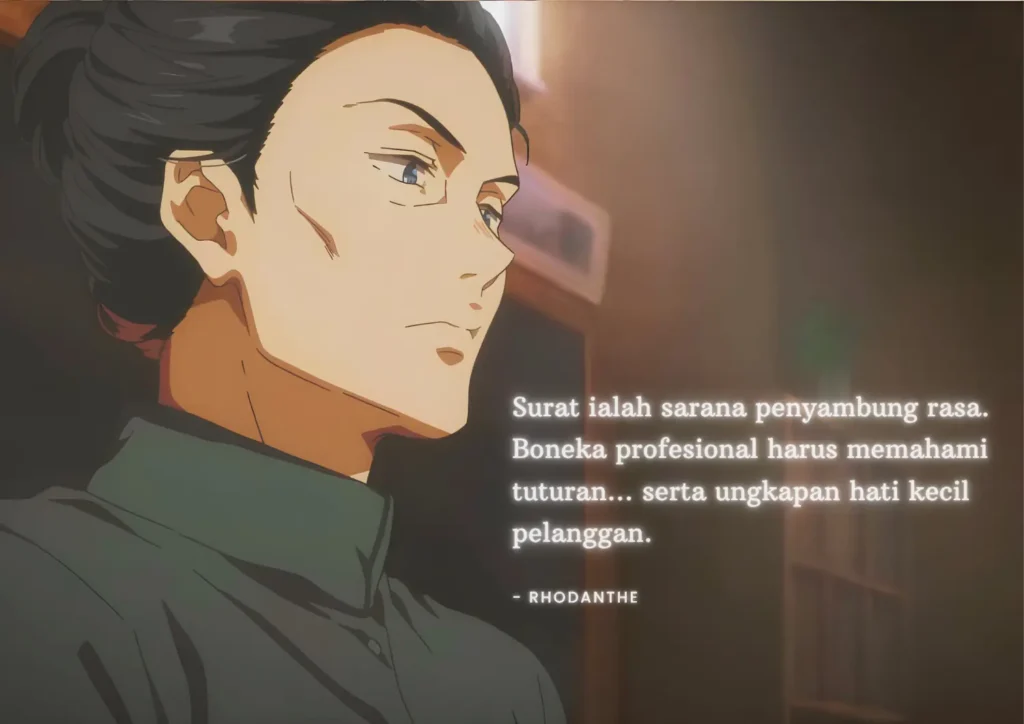 Quote Violet Evergarden | Rhodanthe - Ben Multimedia