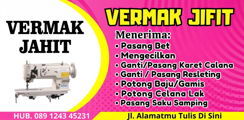 Contoh Spanduk Vermak Pakaian - Ben Multimedia