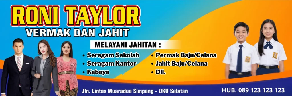 Banner Penjahit - Ben Multimedia