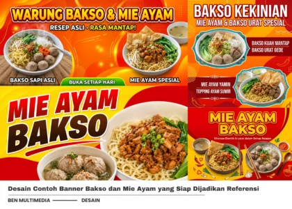 Banner Bakso dan Mie Ayam