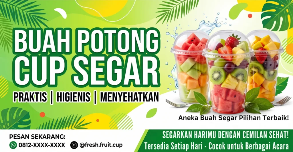 Banner Buah Potong - Ben Multimedia