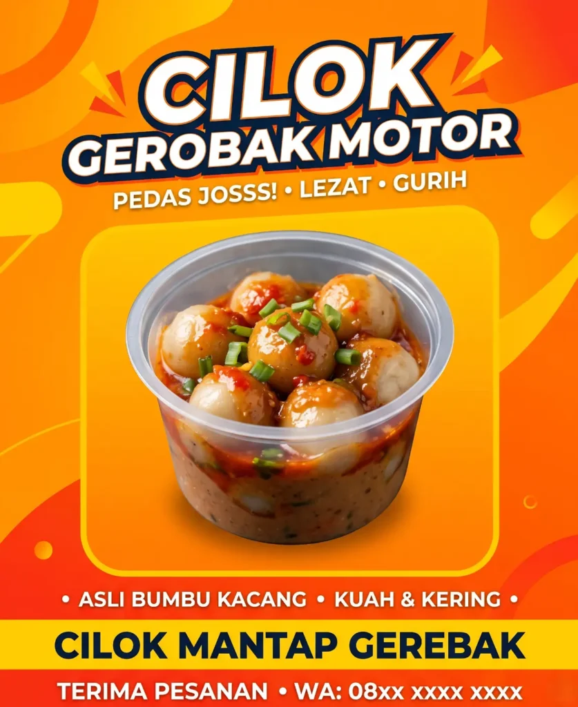 4 Contoh Desain Banner Cilok Keren yang Bikin Jualan Makin Laris 6 Spanduk Cilok Kuah - Ben Multimedia